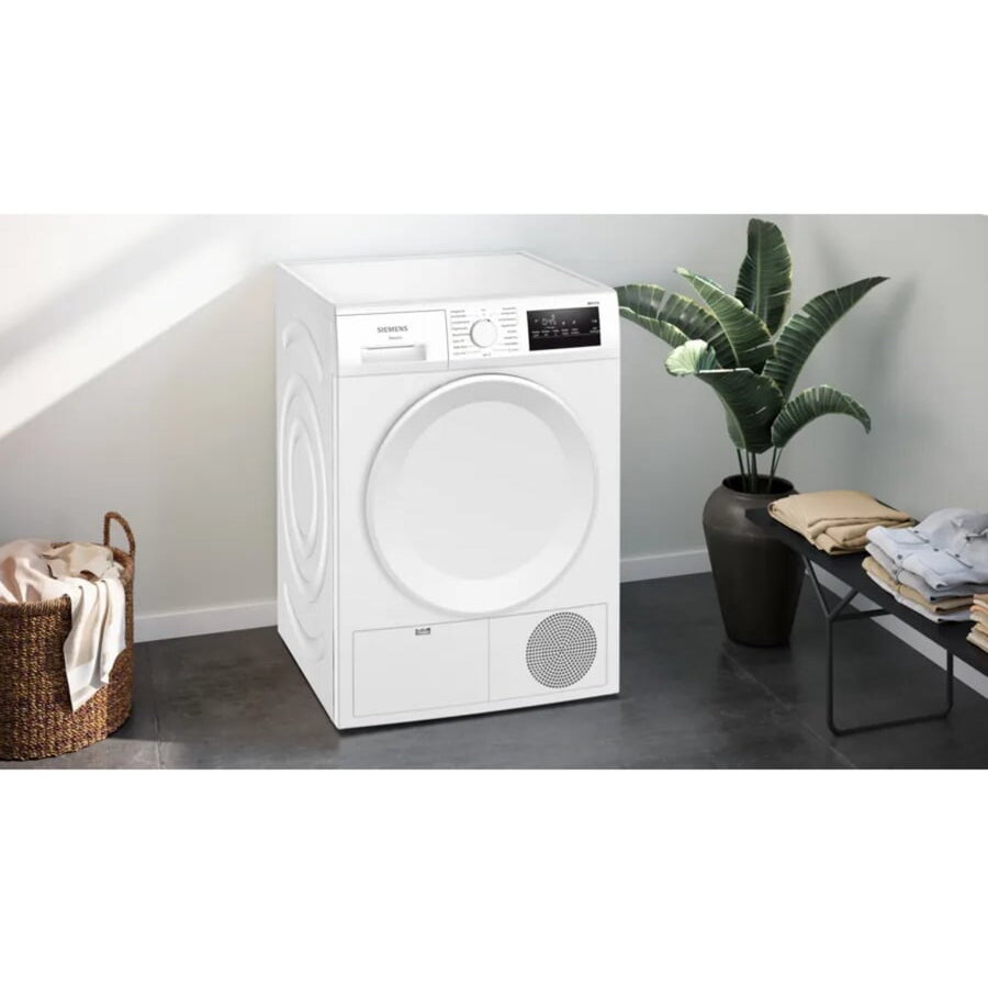 Uscator de rufe WT43H004 iQ300 Heat Pump Tumble Dryer White