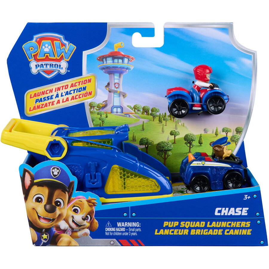 Set Paw Patrol Pup Squad Launcher +3 ani