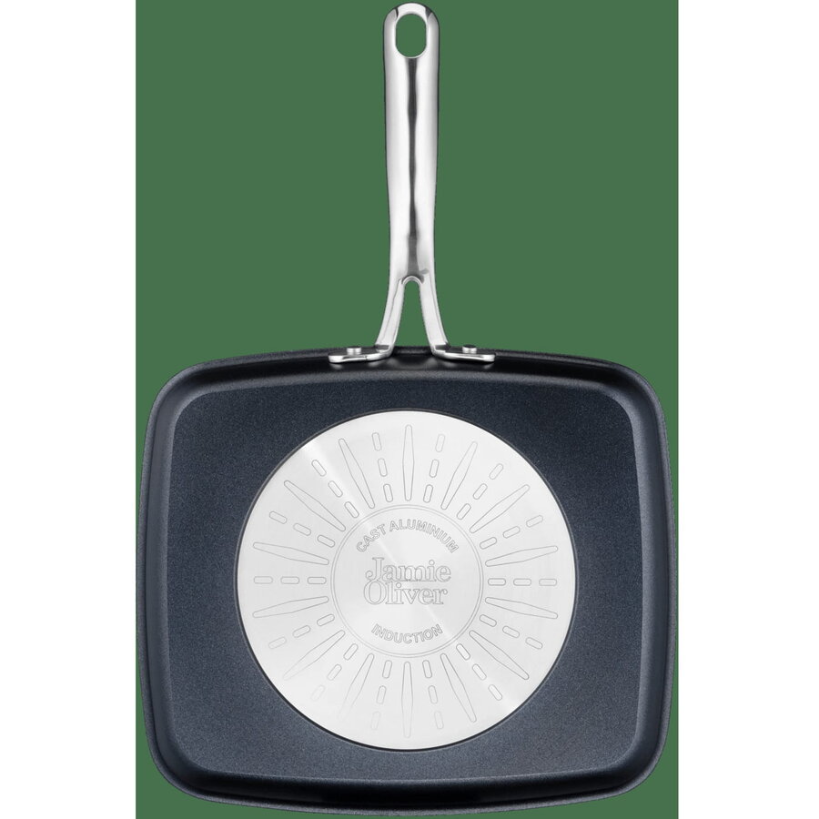 Tigaie Jamie Oliver Cooks Classic Grill Pan 23x27cm Black
