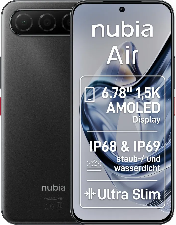 Telefon mobil NUBIA Air 256GB 8GB RAM Dual Sim 5G Titanium Black