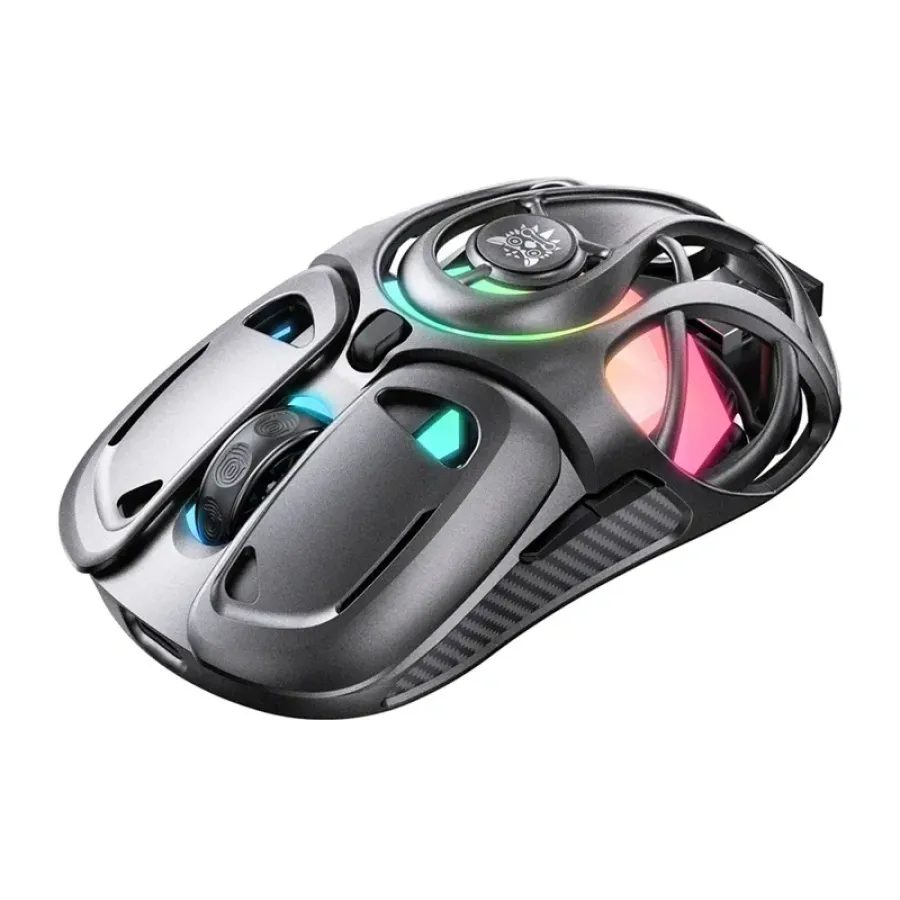 Mouse Gaming Onikuma DM02 Iluminare RGB Fără Fir Gri