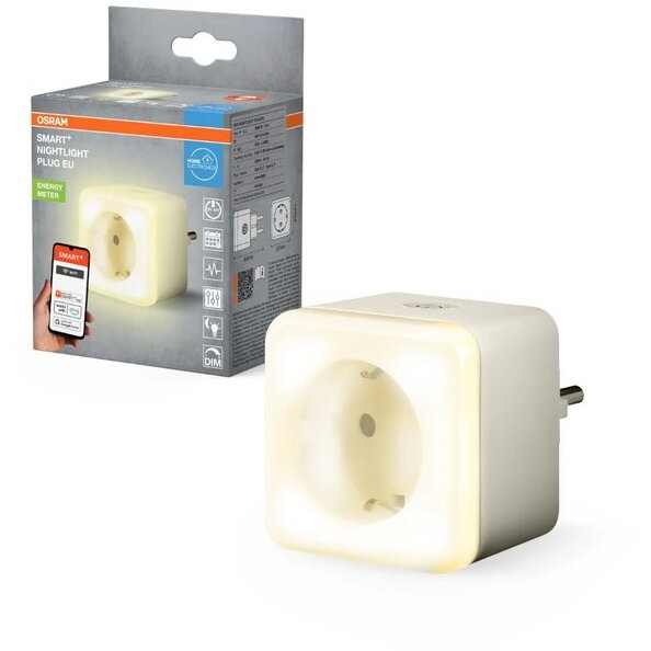 Priza Inteligenta 000004099854418211 cu Lumina de Noapte 16A 3680W IP20 Alb