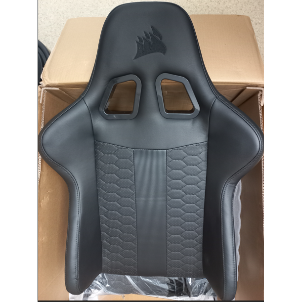 Scaun Gaming Resigilat TC100 Relaxed Piele cu Tetiera Negru