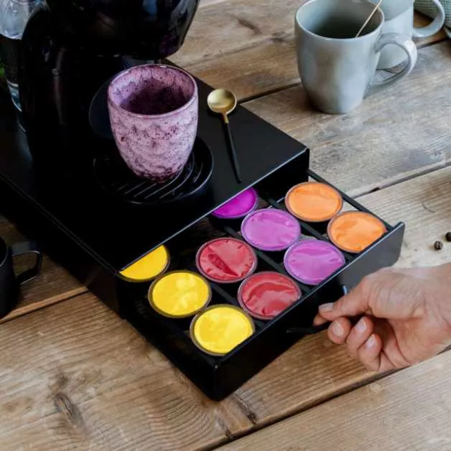 Suport Capsule Cafea Dolce Gusto 20 Capsule Negru