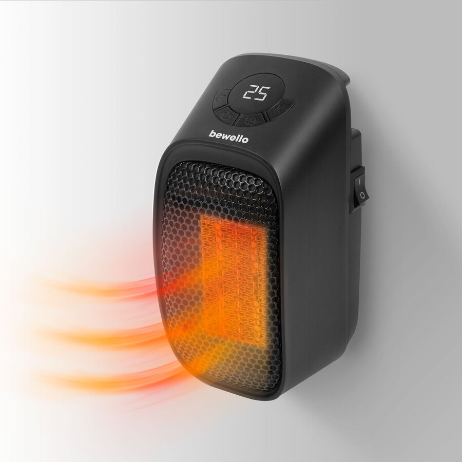 Mini Calorifer 400W Display LED 230V Alb