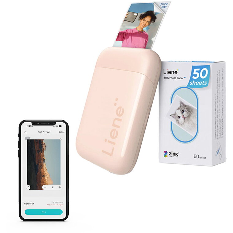 Imprimanta Foto Portabila Pearl 2x3Inch Roz
