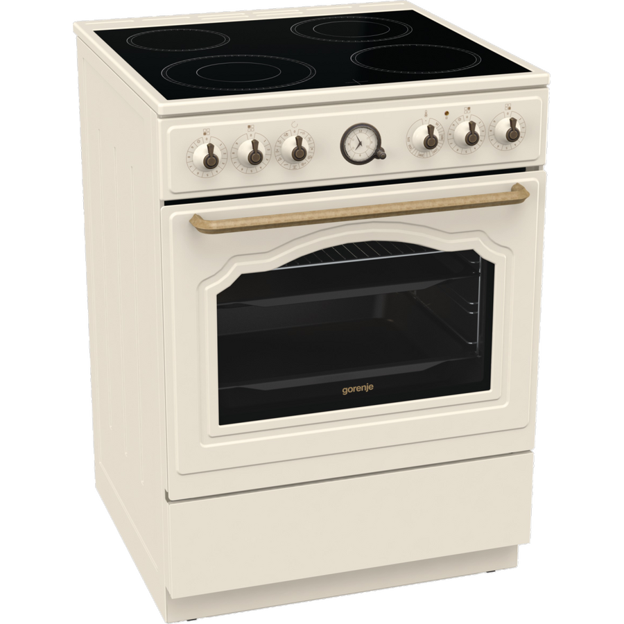 Aragaz Electric Classico GECS6B70CLI Plita Vitroceramica cu 4 Zone de…