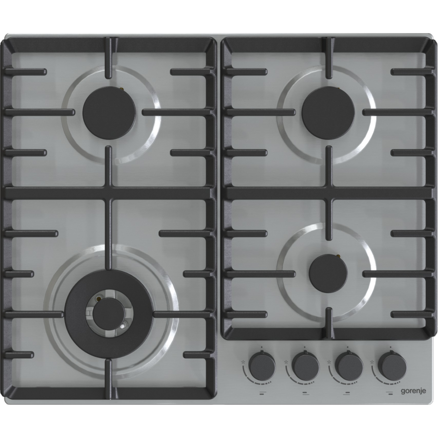 Plita Incorporabila GW642ABX Gaz 4 Arzatoare Wok Inox