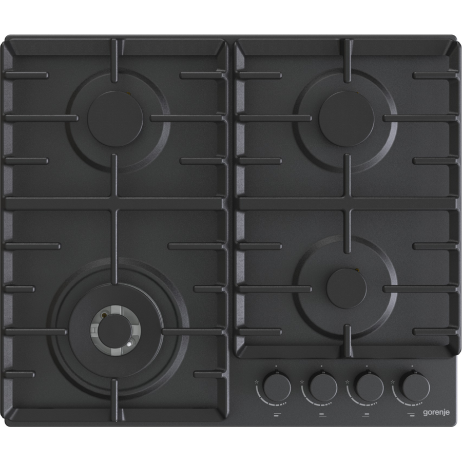 Plita Incorporabila GW642AB Gaz 4 Arzatoare Wok Negru