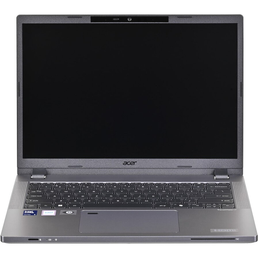 Laptop TravelMate P2 TMP214-75-G3-TCO Ultra 5 125H 14inch IPS 16GB DDR5 SSD 512GB Intel Arc Graphics Windows 11 Pro Steel Gray