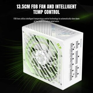 Sursa Gamemax GX PRO 1250G WH 1250W Gold Full Modular White — imaginea 5
