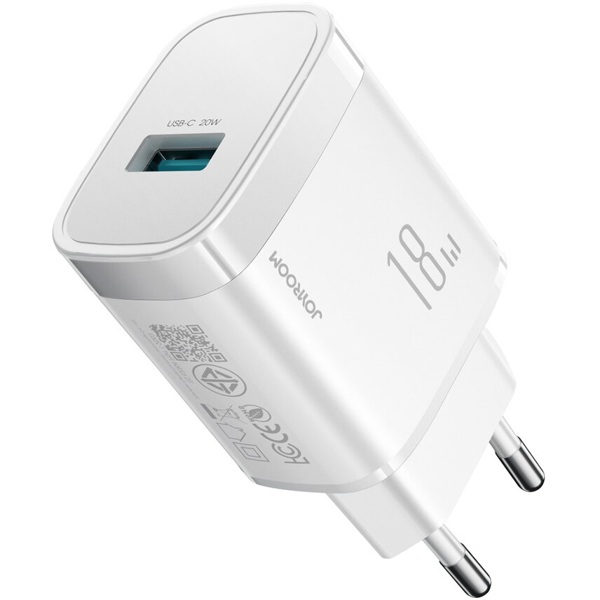 Incarcator JR-TF4, 18W, 3A, 1xUSB-A, Fast Charging, Alb