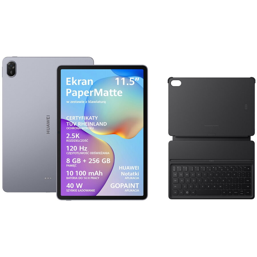 Tableta MatePad 11.5 (2025) Display TFT 11.5Inch RAM 8GB Memorie Flash 256GB Wi-Fi Bluetooth Tastatura Inclusa Gri
