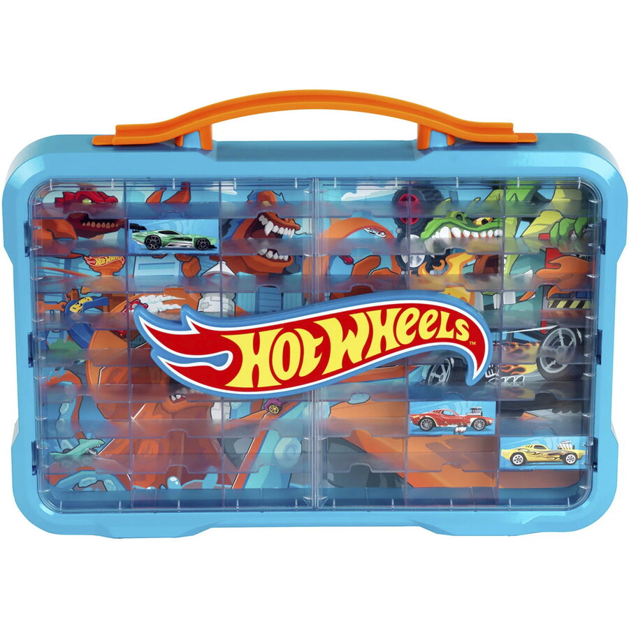 Geanta Hot Wheels cu Logo Iluminat Spatiu pentru 54 Masinute…