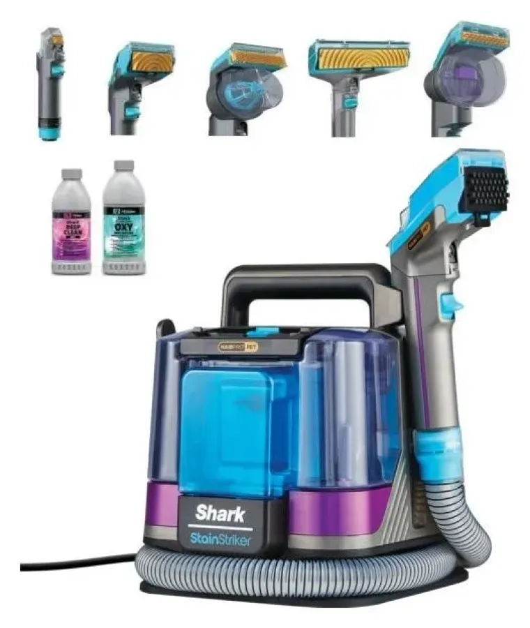 Aspirator Shark StainStriker HairPro PX250EUT Argintiu
