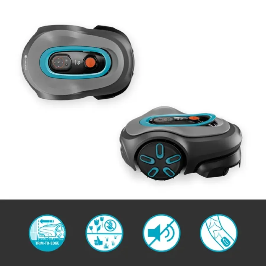 Robot de Tuns Gazonul / Iarba Gardena SILENO Pro Smart (19802-20) 600mÂ² Control Aplicație Gri/Albastru — imaginea 2
