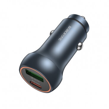 Incarcator Borofone Auto BZ32B Fresh 48W 3A 1 x USB-A - 1 x USB-C Gri