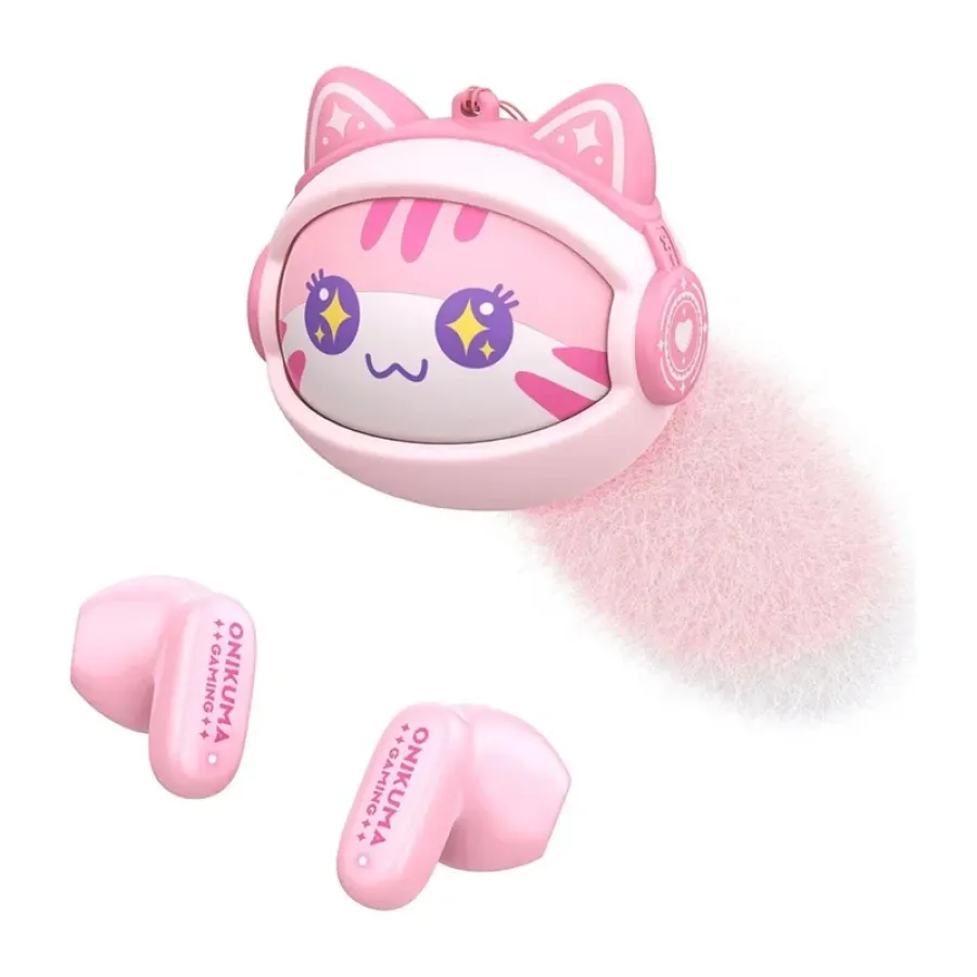 Căști Bluetooth Onikuma TX603 TWS Roz