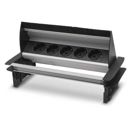Priza Incorporabila Blat 5 Prize Schuko 16A 3500W Aluminiu Design Ascuns 1.5m