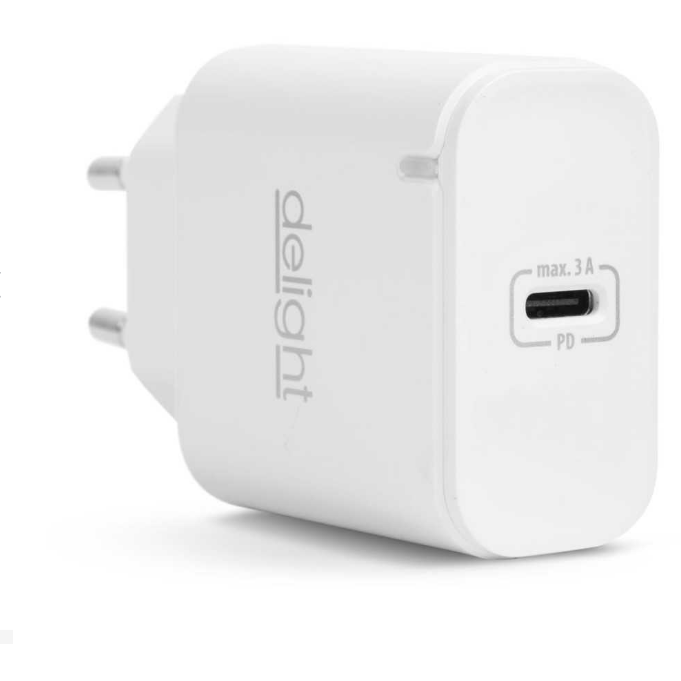 Incarcator Rapid USB C PD 20W Adaptor Priza Type C Fast Charge Universal Alb