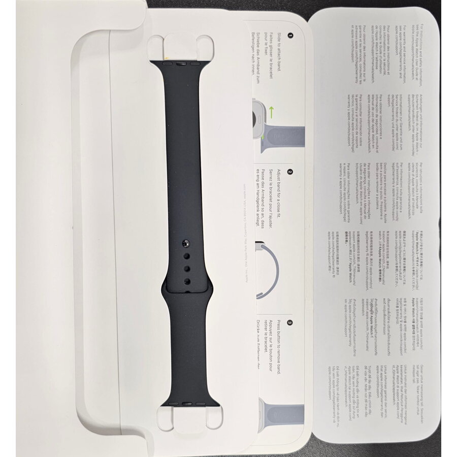 Curea smartwatch Resigilat Watch 46mm Sport Band Black Sport Band - XL