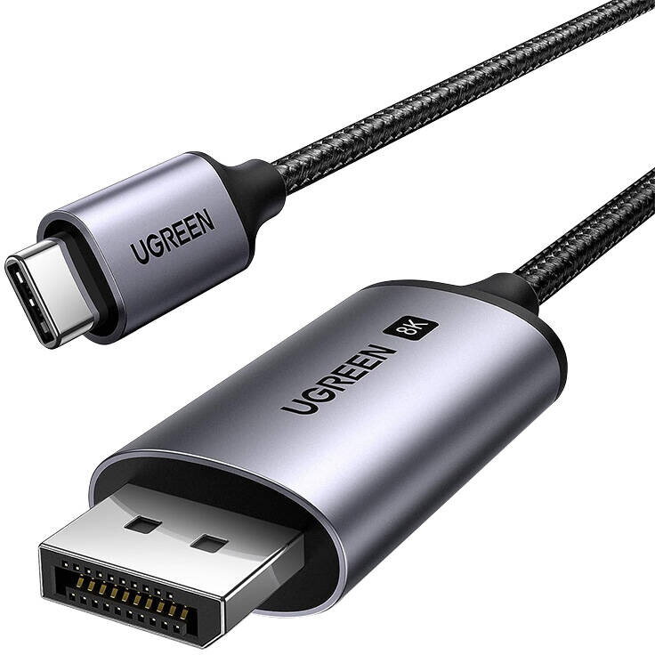 Cablu de date CM556, USB-C tata la DisplayPort tata, 8K, 60Hz, 1m, Negru