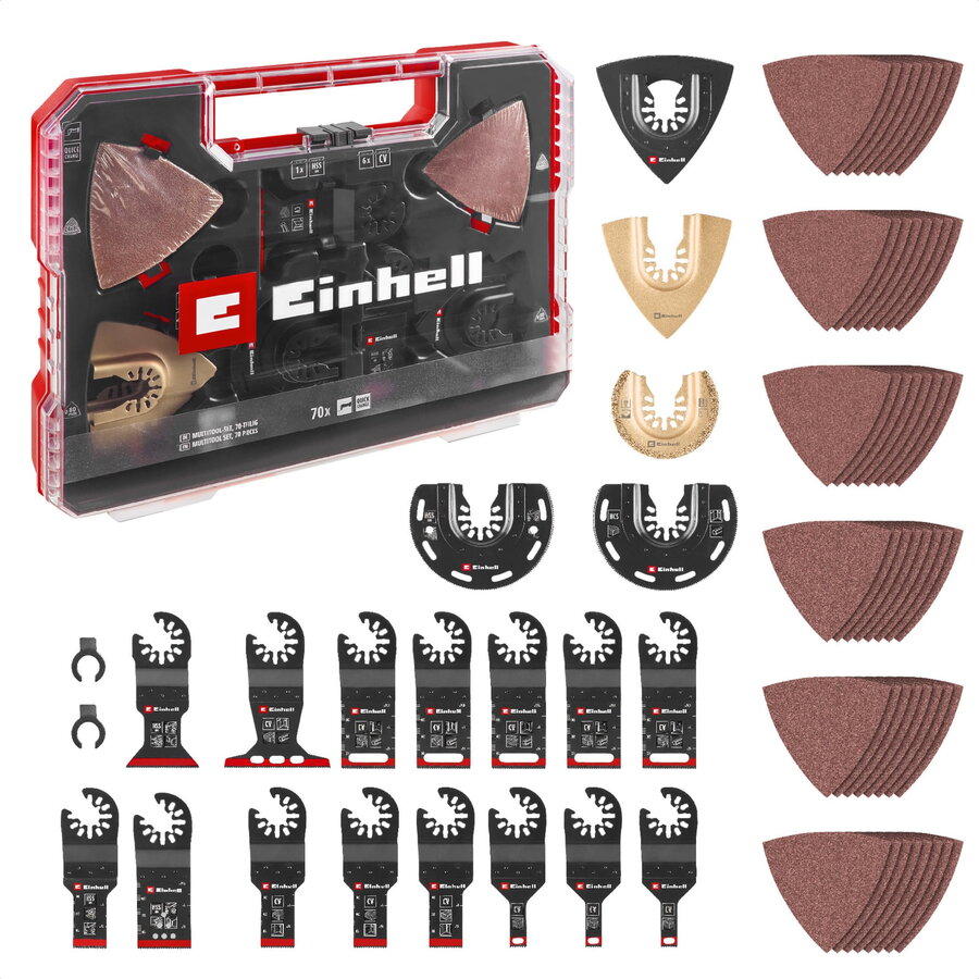 multi-tool set, 70 pieces, in XXL PLUS CASE (for multifunctional tools)