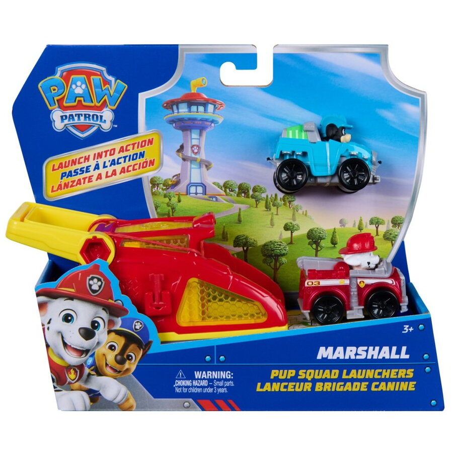 Set Spin Master Patrula cățelușilor marshall și vehicul cu lansator +3 ani
