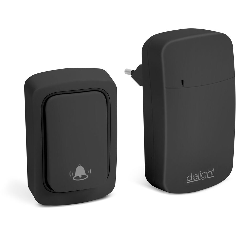 Sonerie Wireless fara Baterii Kinetic 38 Tonuri 100m IP54 Negru