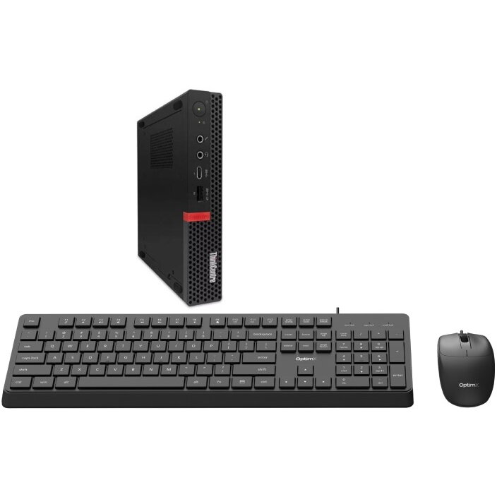 Mini PC Refurbished ThinkCentre M720q Intel Core i5-9400T 8GB 256GB SSD Windows 11 Pro Black