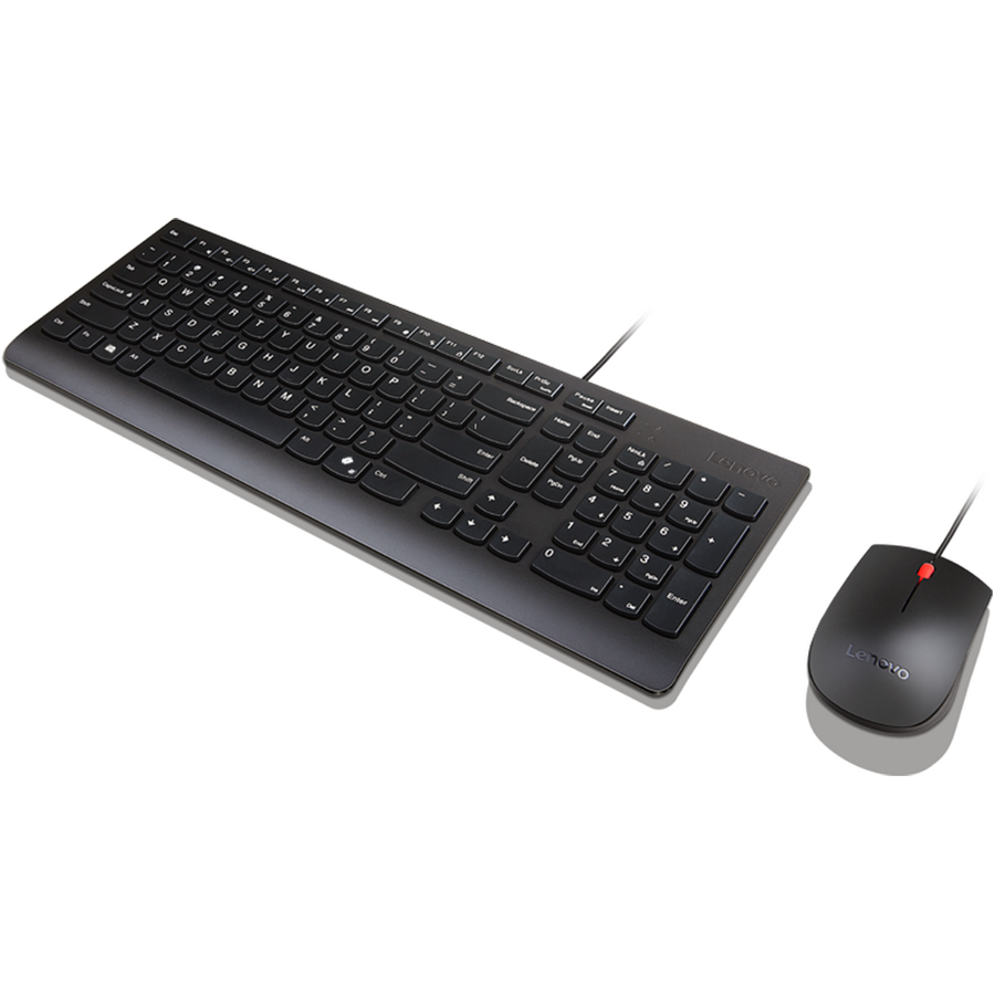 Kit Tastatura și Mouse Lenovo Essential Combo AI Layout US English cu Simbol Euro (103P) Negru — imaginea 3
