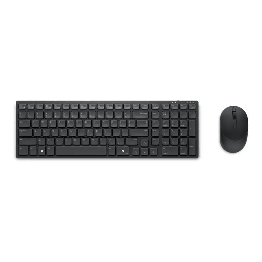 Kit Tastatura și Mouse Dell Silent KM555 Wireless Layout US International (QWERTY) Negru