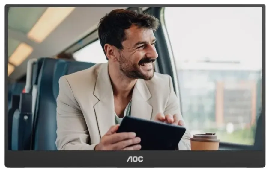 Monitor AOC 16T20E2 15.6inch Full HD IPS Negru