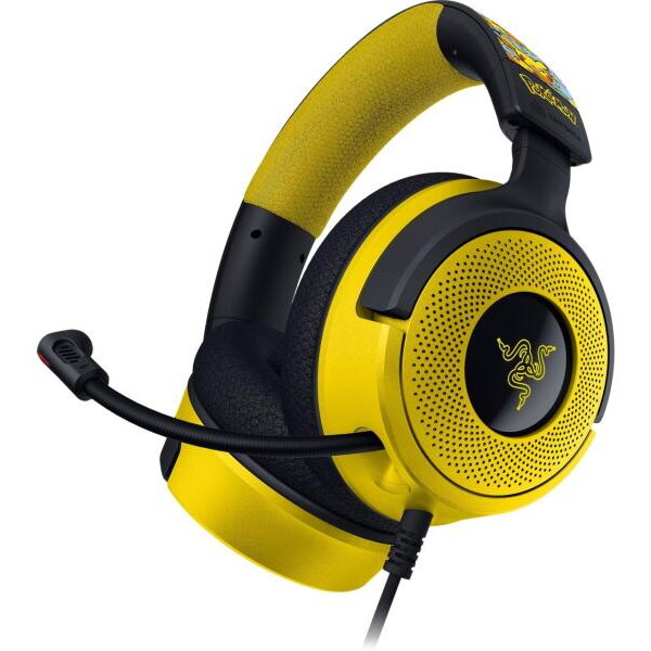 Căști Gaming cu Fir Razer Kraken V4 X - Pokémon Edition Negru/Galben — imaginea 2