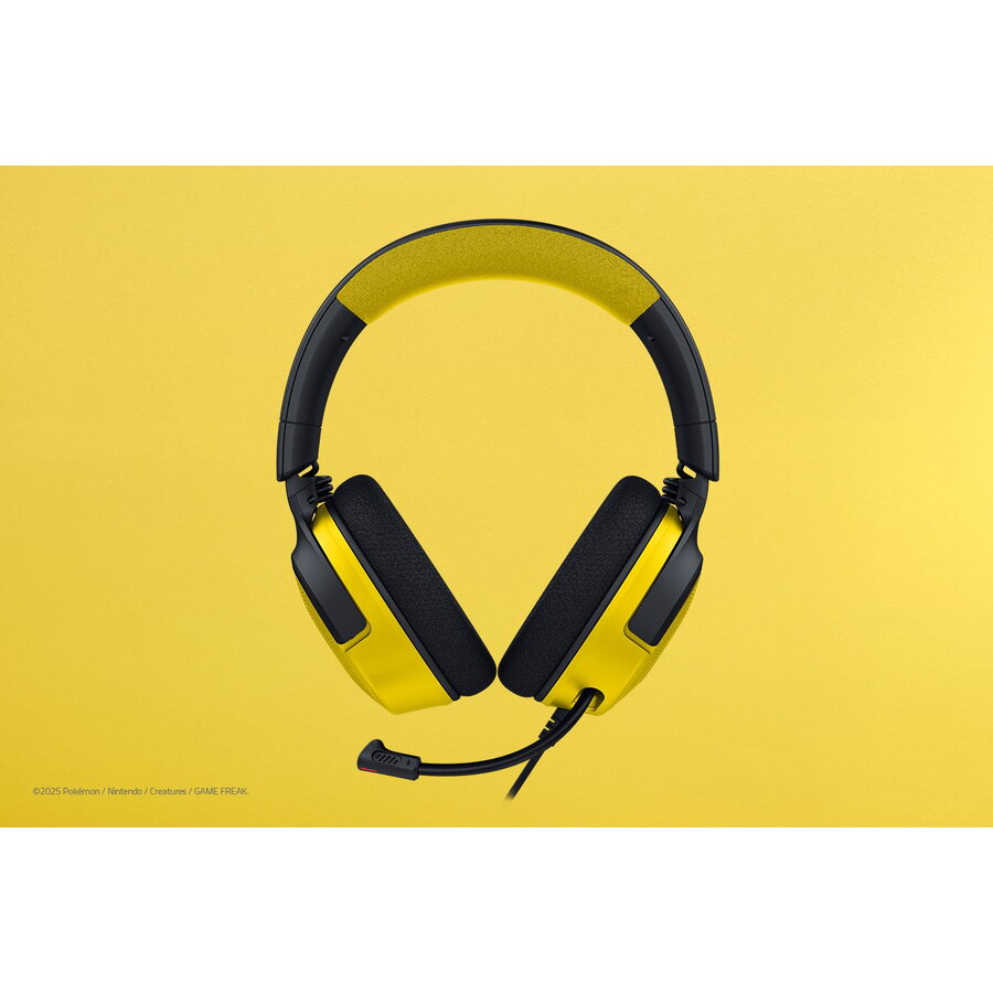 Căști Gaming cu Fir Razer Kraken V4 X - Pokémon Edition Negru/Galben — imaginea 4