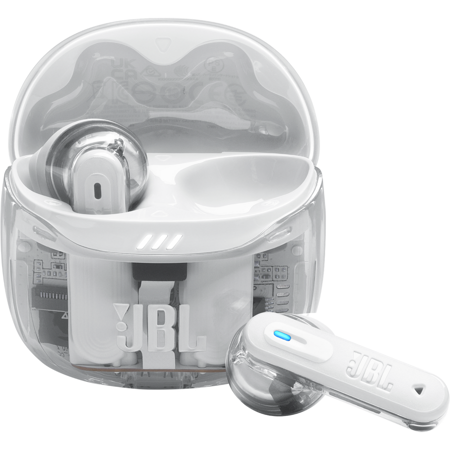 Casti Bluetooth Tune Flex 2 True Wireless Functie Anulare Adaptiva a Zgomotului Ghost White