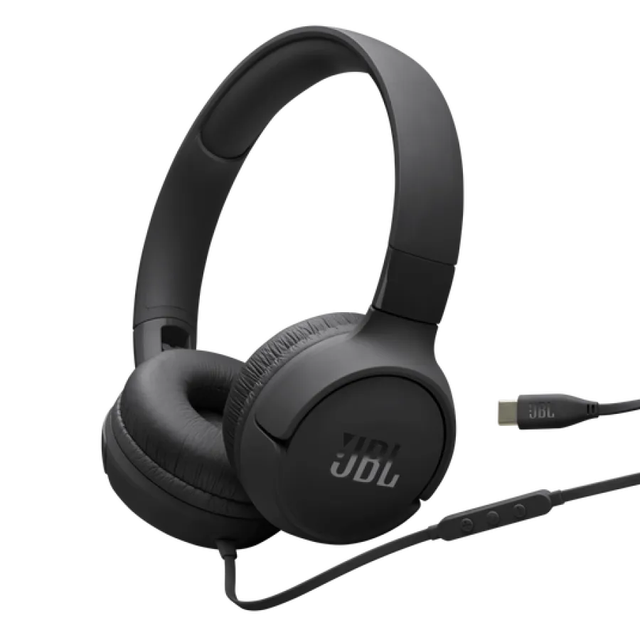 Căști cu Fir JBL Tune 520C Pliabile USB-C Negru