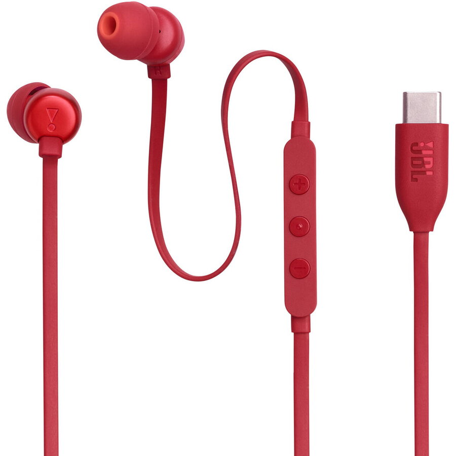 Casti cu Fir Tune 310C USB-C Rosu