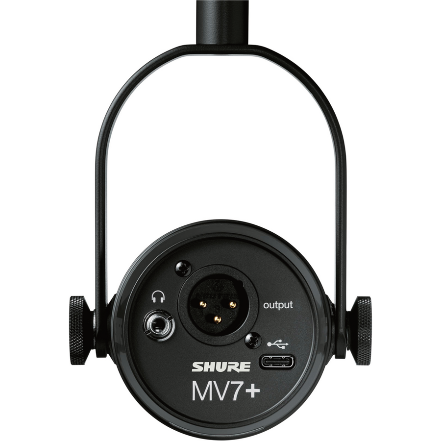 Microfon Podcast Shure MV7+ Negru — imaginea 4