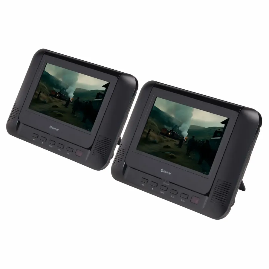 DVD Player Portabil Denver MTW-793 cu 2 Ecrane 7Inch CD / DVD / USB Flash Negru