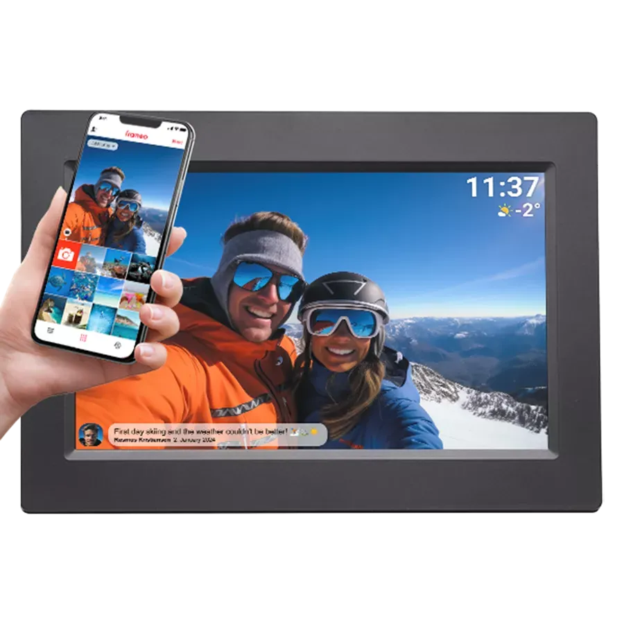 Ramă Foto Digitala Denver PFF-1015B FRAMEO Ecran IPS Tactil 10.1Inch 16GB Wi-Fi Negru