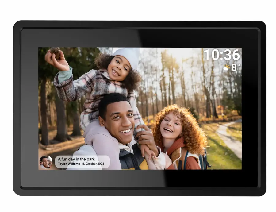 Ramă Foto Digitala Denver PFF-725B FRAMEO Ecran IPS Tactil 7Inch Stocare 8GB Wi-Fi Negru — imaginea 2