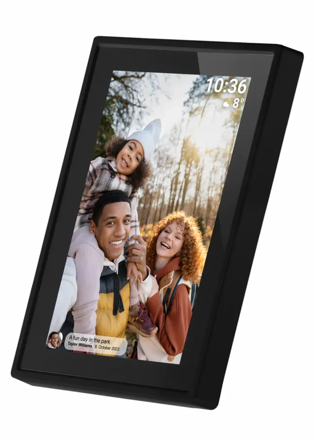 Ramă Foto Digitala Denver PFF-725B FRAMEO Ecran IPS Tactil 7Inch Stocare 8GB Wi-Fi Negru — imaginea 3