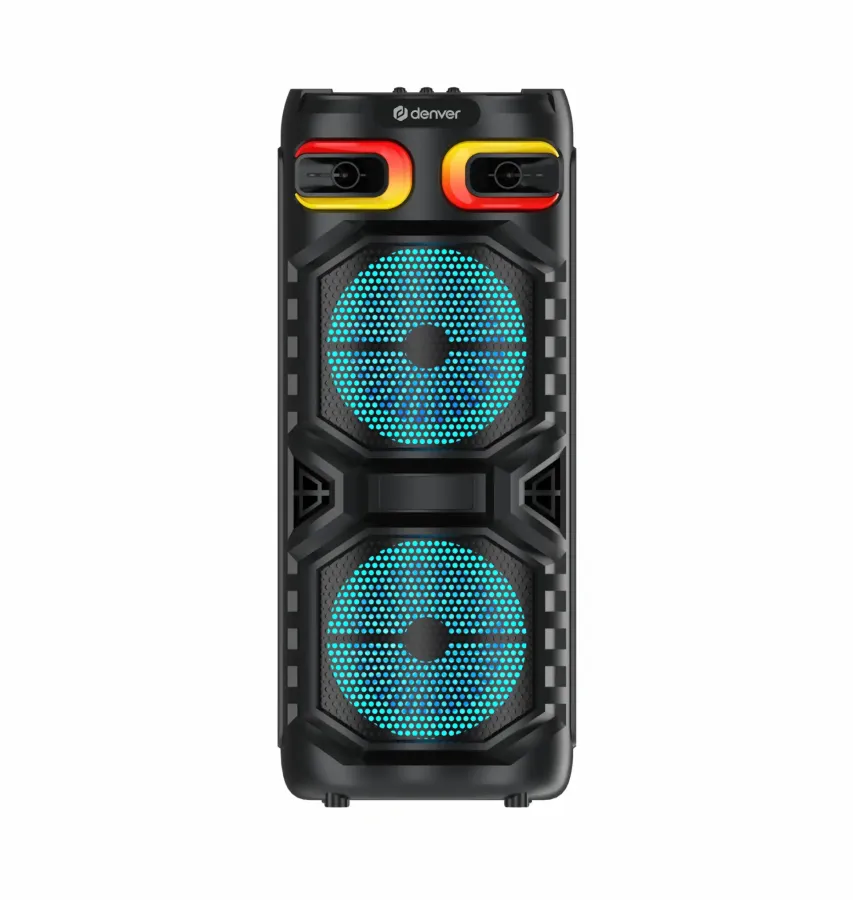 Boxa Portabilă Denver BPS-355 Bluetooth Iluminare LED Putere Maximă 160W Negru