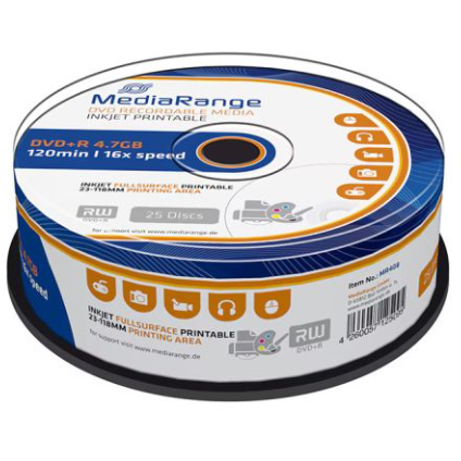 MediaRange DVD+R 4,7GB 16X Cake25 - imagine 2