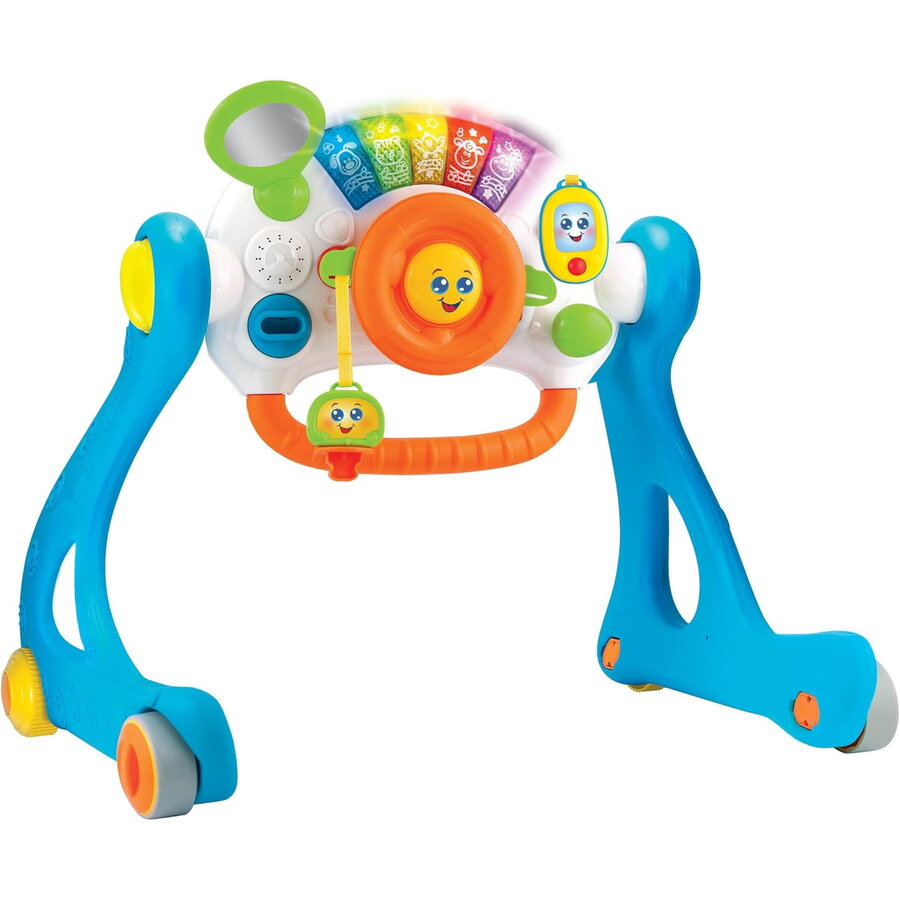 Antemergator Winfun Drive and Play cu Activități Distractive Varsta 3 Luni+ Multicolor