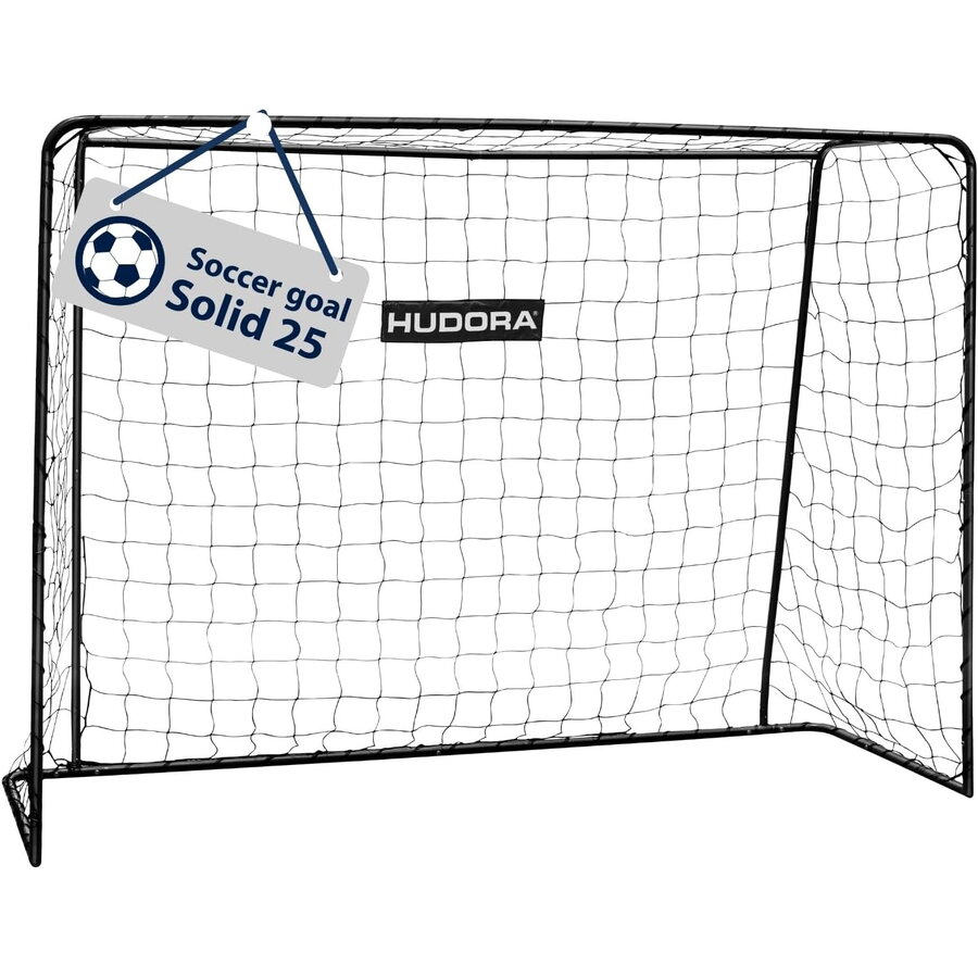 Poarta de Fotbal Solid 25 Varsta 4 Ani+ Negru