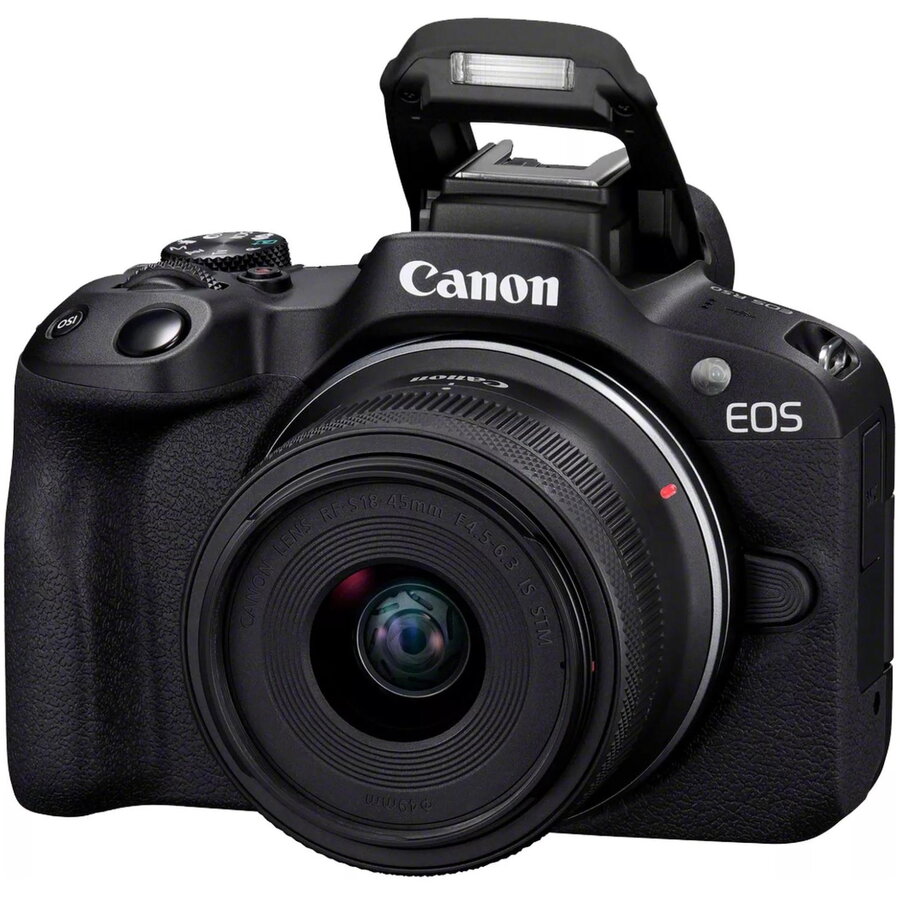 Aparat Foto Mirrorless EOS R50 + RF-S 18-45mm F4.5-6.3 IS STM Negru