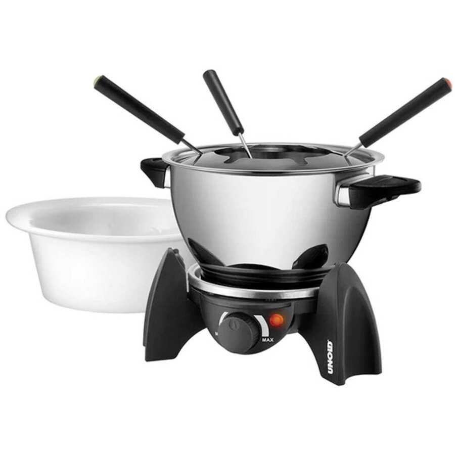 Set Fondue pentru 6 Persoane Inox/Negru