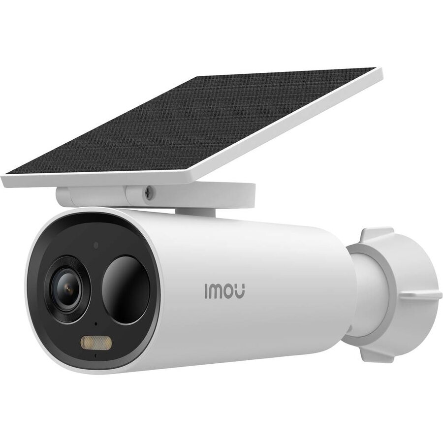 Camera de Supraveghere pentru Exterior Cell 3C Senzor CMOS 3MP cu Panou Solar Alb